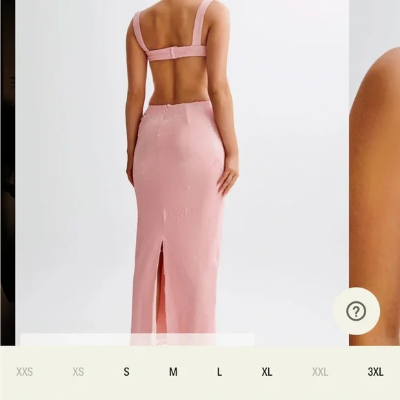 MESHKI ADORIA PINK SEQUIN DRESS XS - Picture 3 of 4